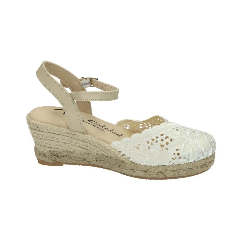 5004 ZAPATILLAS DE ENCAJE color BEIGE
