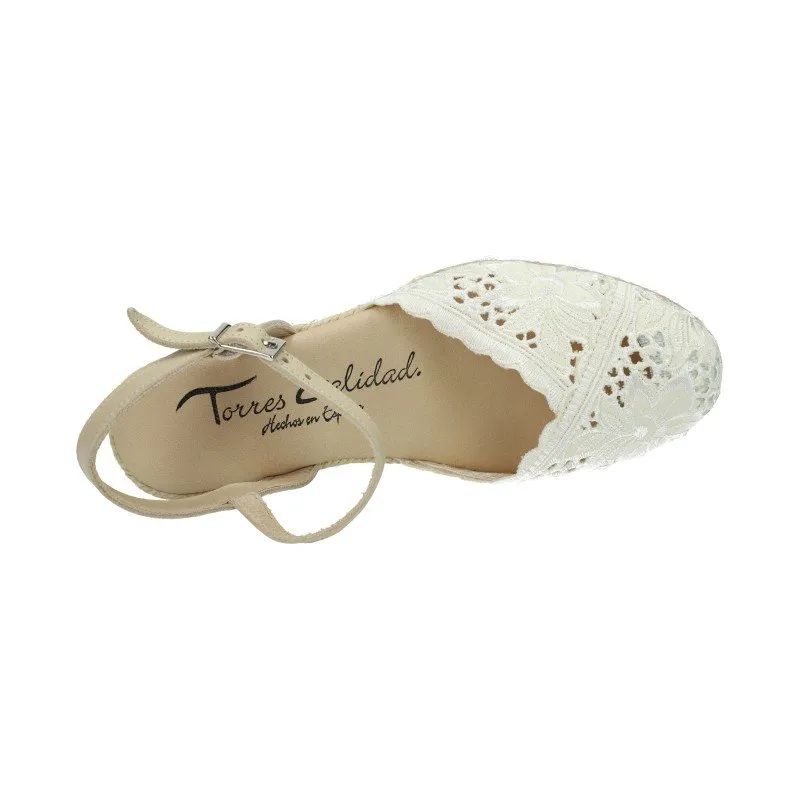 5004 ZAPATILLAS DE ENCAJE color BEIGE