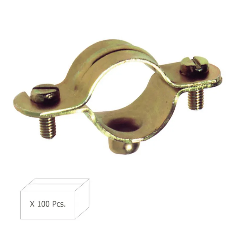 ABRAZADERA METALICA M6   12 MM. (CAJA 100 PIEZAS)