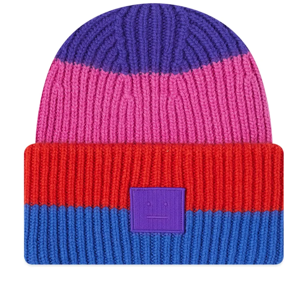 Acne Studios Pansy Stripe Face Beanie