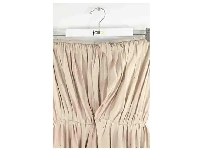 Acne Vestido de seda Beige 