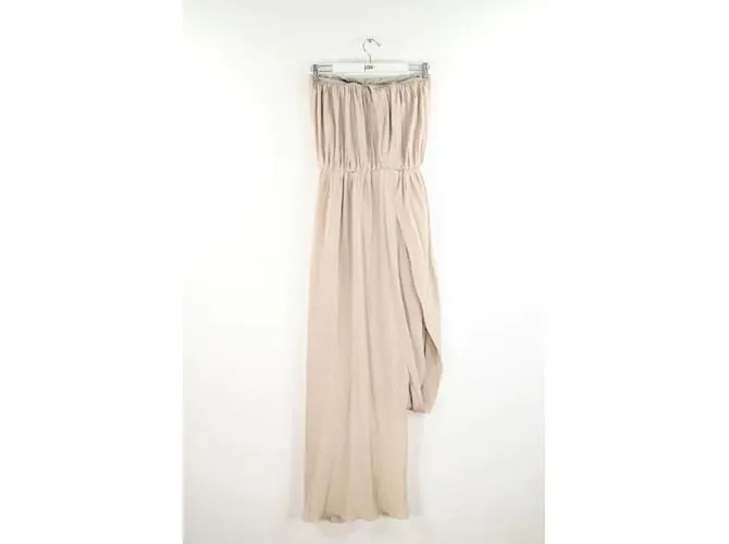 Acne Vestido de seda Beige 