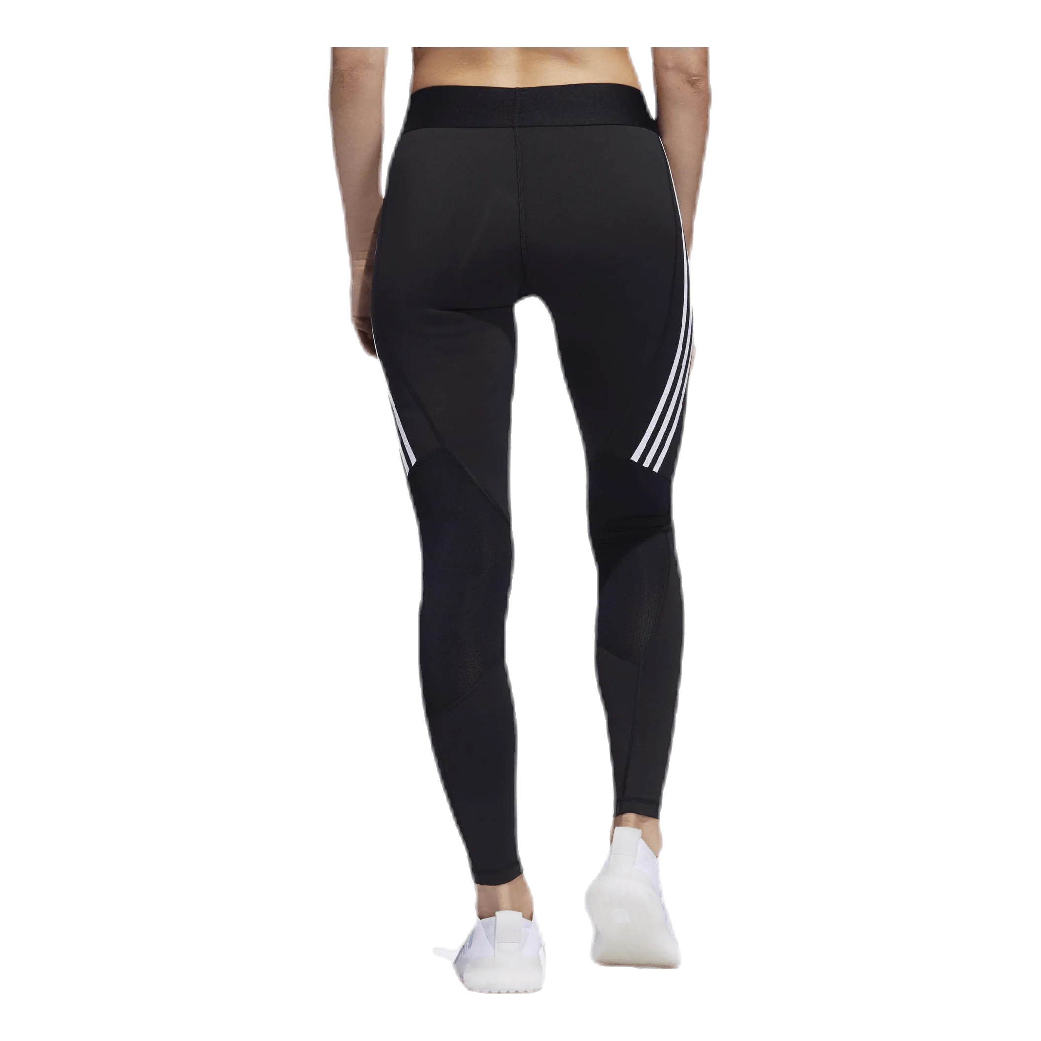 Adidas Alphaskin Sport 3 Stripe Long Tight Black / White