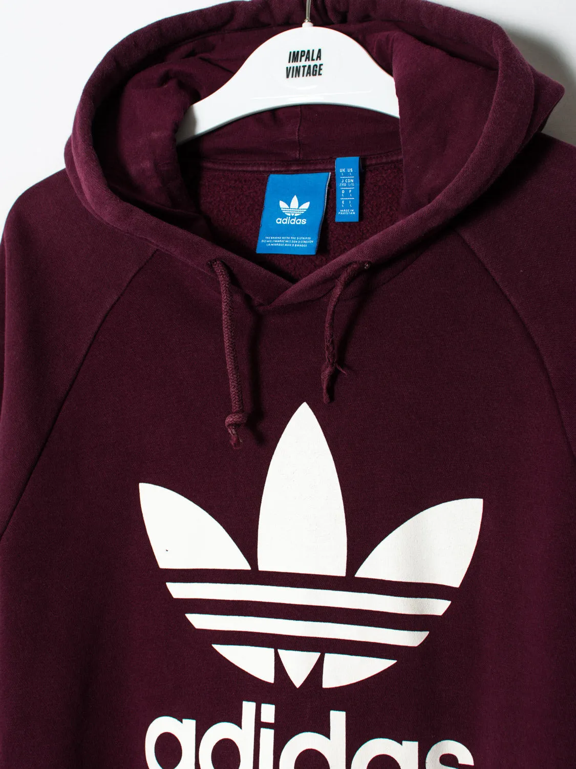 Adidas Original Burgundy Hoodie