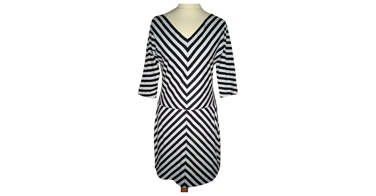 Agnès b. AGNES B VESTIDO OPTIC T 40 Negro 