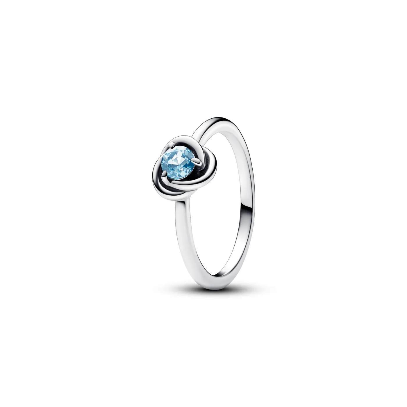 Anillo Pandora Círculo Eternity Azul Aguamarina 192993C03