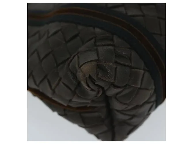 Autre Marque BOTTEGAVENETA INTRECCIATO Bandolera Cuero Marrón Auth 63793 Castaño 