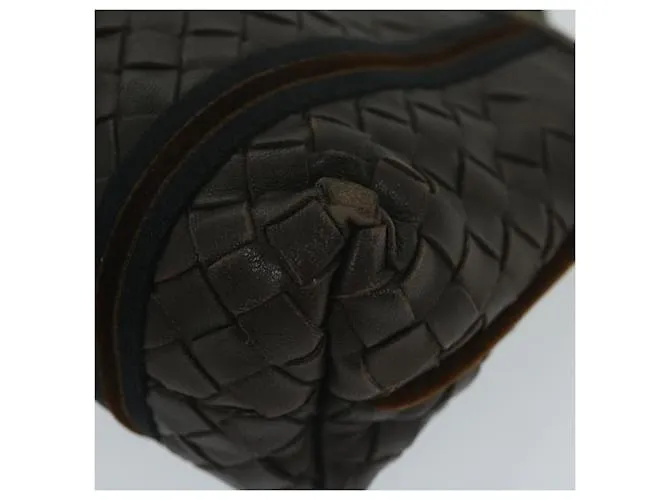 Autre Marque BOTTEGAVENETA INTRECCIATO Bandolera Cuero Marrón Auth 63793 Castaño 