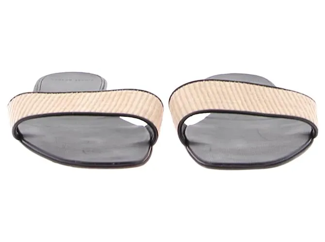 Autre Marque LOULOU STUDIO Sandalias T.EU 38 Cuero Negro 