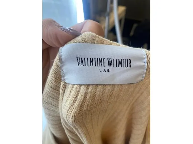 Autre Marque VALENTINE WITMEUR Camisetas.Viscosa S Internacional Beige 