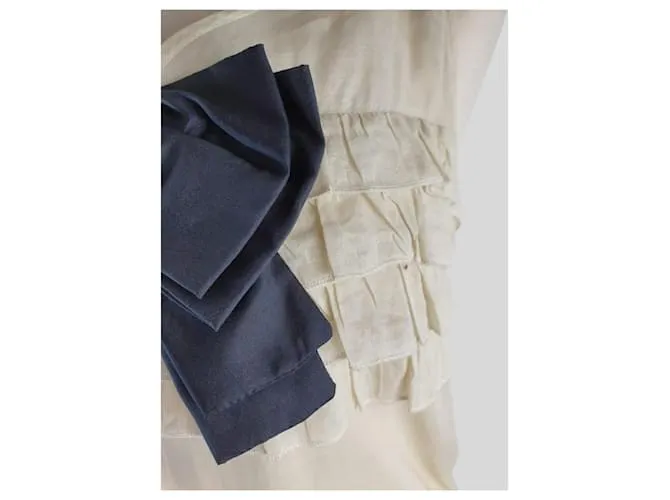 Autre Marque Vestido Beige con Lazo 