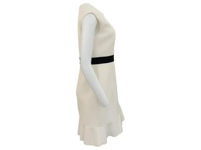 Autre Marque Vestido de manga japonesa de Paule Ka con cintura negra Crudo 