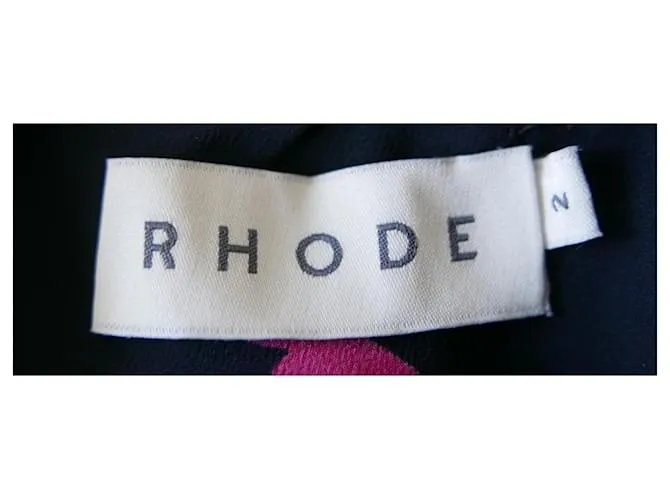 Autre Marque Vestido Rhode Jemima con estampado de neón del zodíaco Negro 