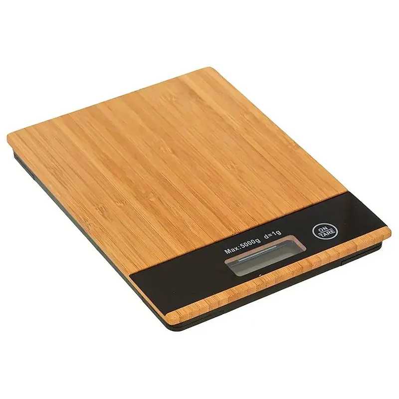 Balanza De Bambú Electrónica