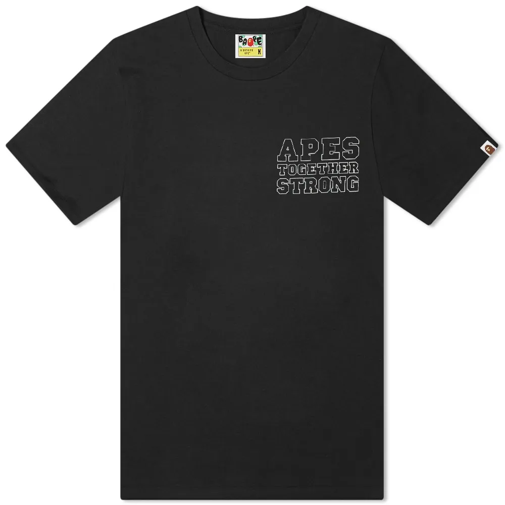 BAPE A Bathing Ape Color Camo Crazy College ATS Tee