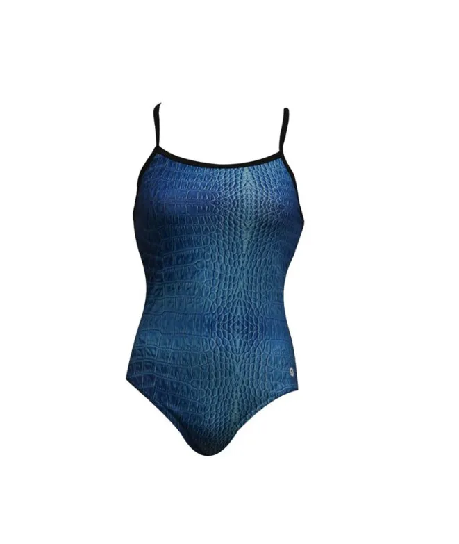 Bañador de Natación RAS Skin Active Back Blue Mujer