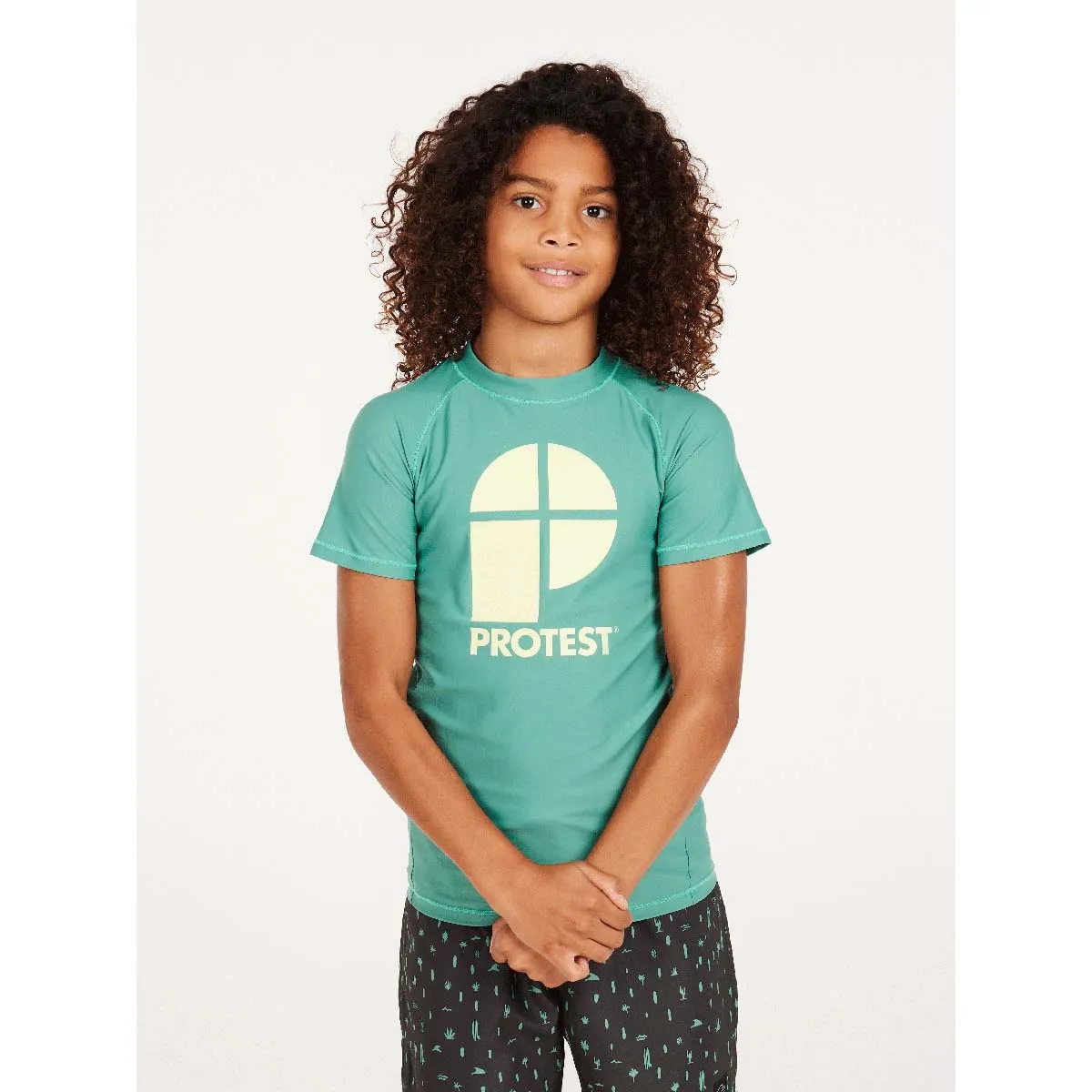BAñADOR NIñOS PRTBERENT JR SURF TSHIRT SS PROTEST VERDE