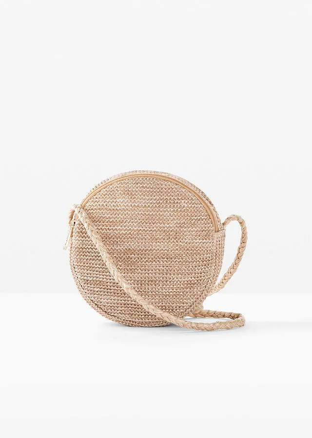 Bolso de estilo bandolera de paja Natural