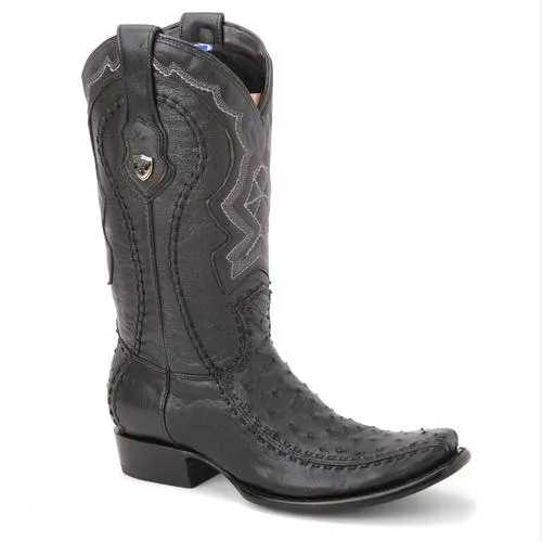 BOTAS DE AVESTRUZ ORIGINAL CON VENADO HORMA DUBAI WW279F0305