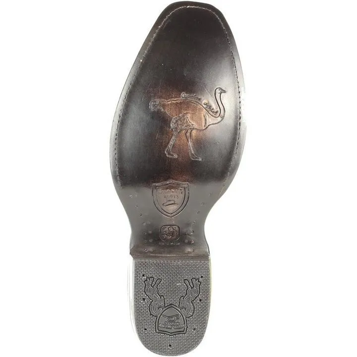 BOTAS DE AVESTRUZ ORIGINAL CON VENADO HORMA DUBAI WW279F0305