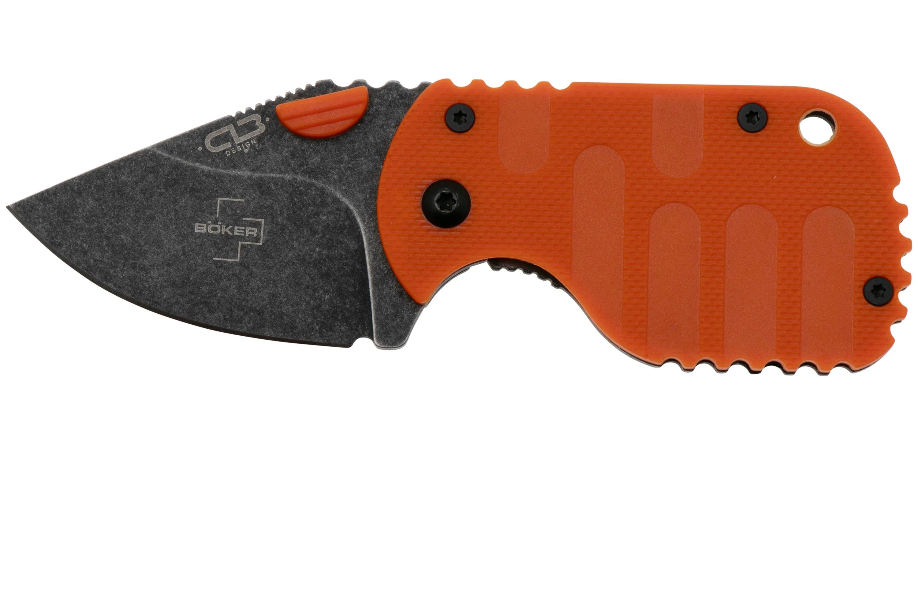 Böker Plus Subcom 2.0 01BO528 Blackwashed D2, Orange G10 navaja, Chad Los Banos design