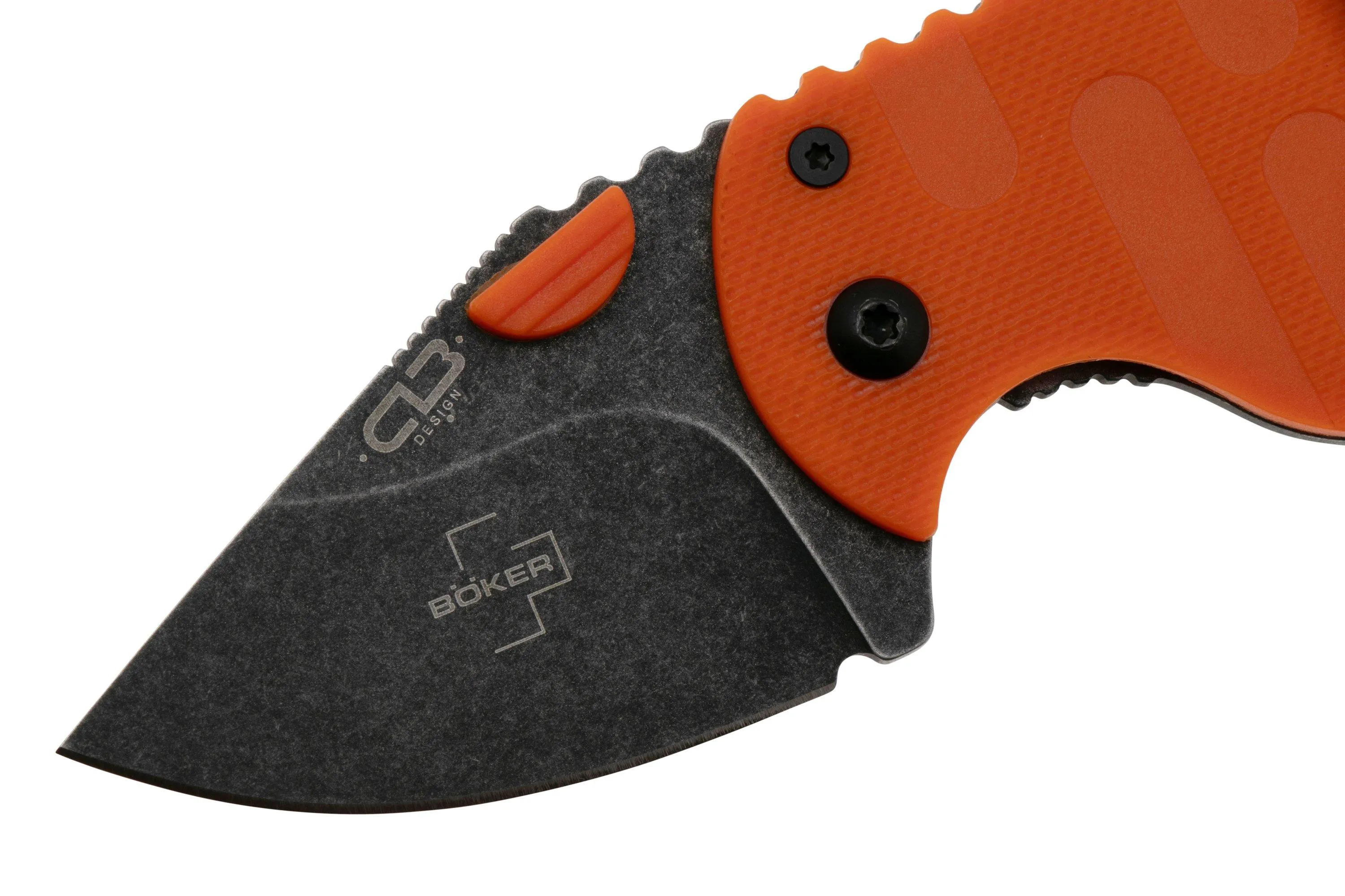 Böker Plus Subcom 2.0 01BO528 Blackwashed D2, Orange G10 navaja, Chad Los Banos design