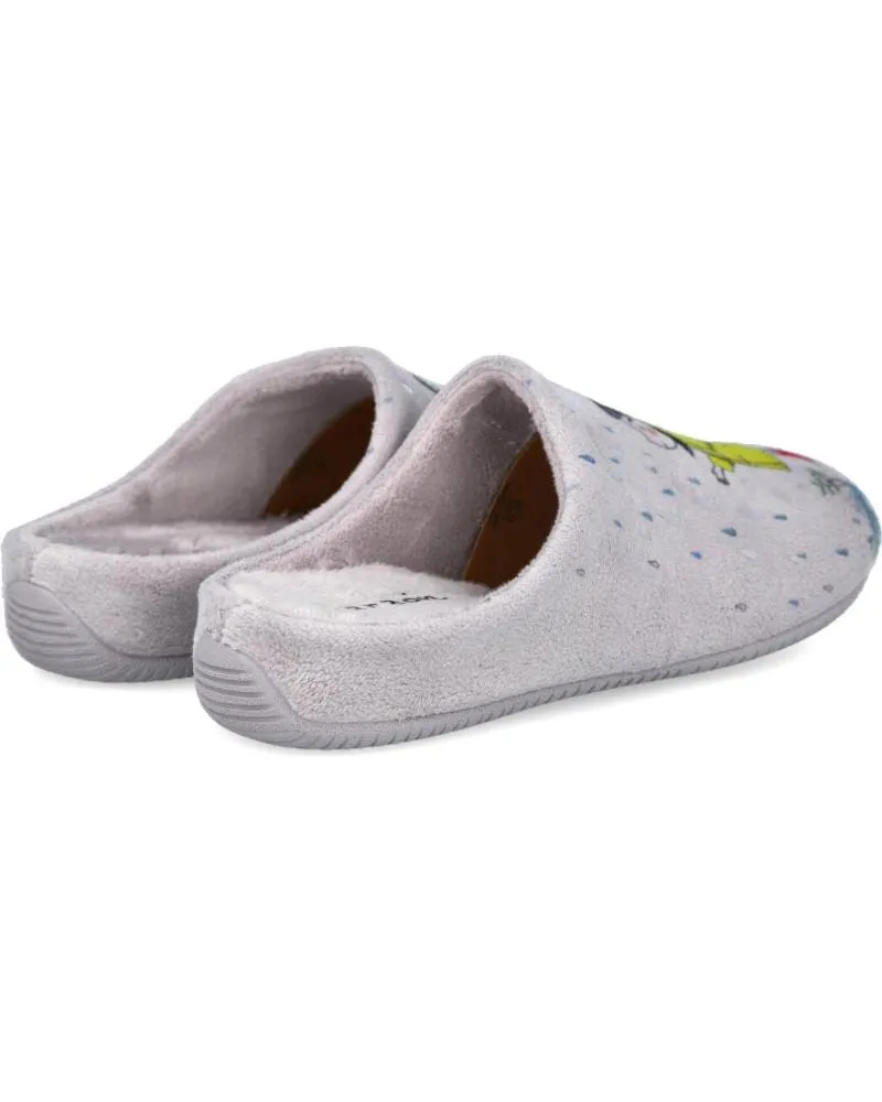 CALZADO DE CASA DE MUJER GARZON 15342247 ZAPATILLAS DE CASA MUJ GRIS