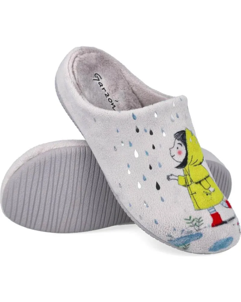 CALZADO DE CASA DE MUJER GARZON 15342247 ZAPATILLAS DE CASA MUJ GRIS