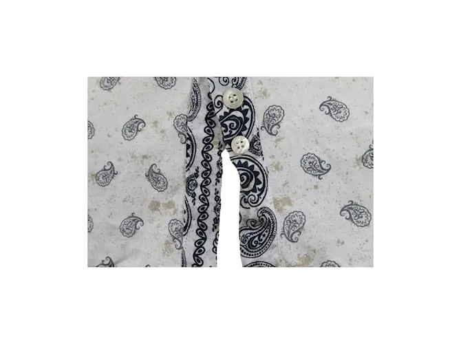 Camisa con estampado de cachemira de Pierre Balmain Blanco 