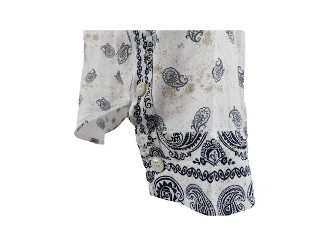 Camisa con estampado de cachemira de Pierre Balmain Blanco 