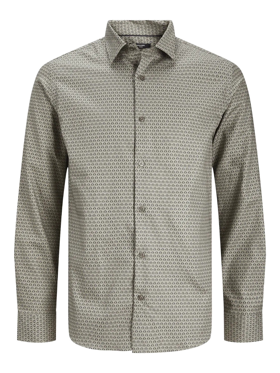 CAMISA CON ESTAMPADO MARRóN  JPRBLAARTHUR