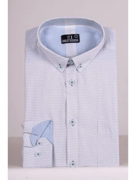 Camisa estampada manga larga