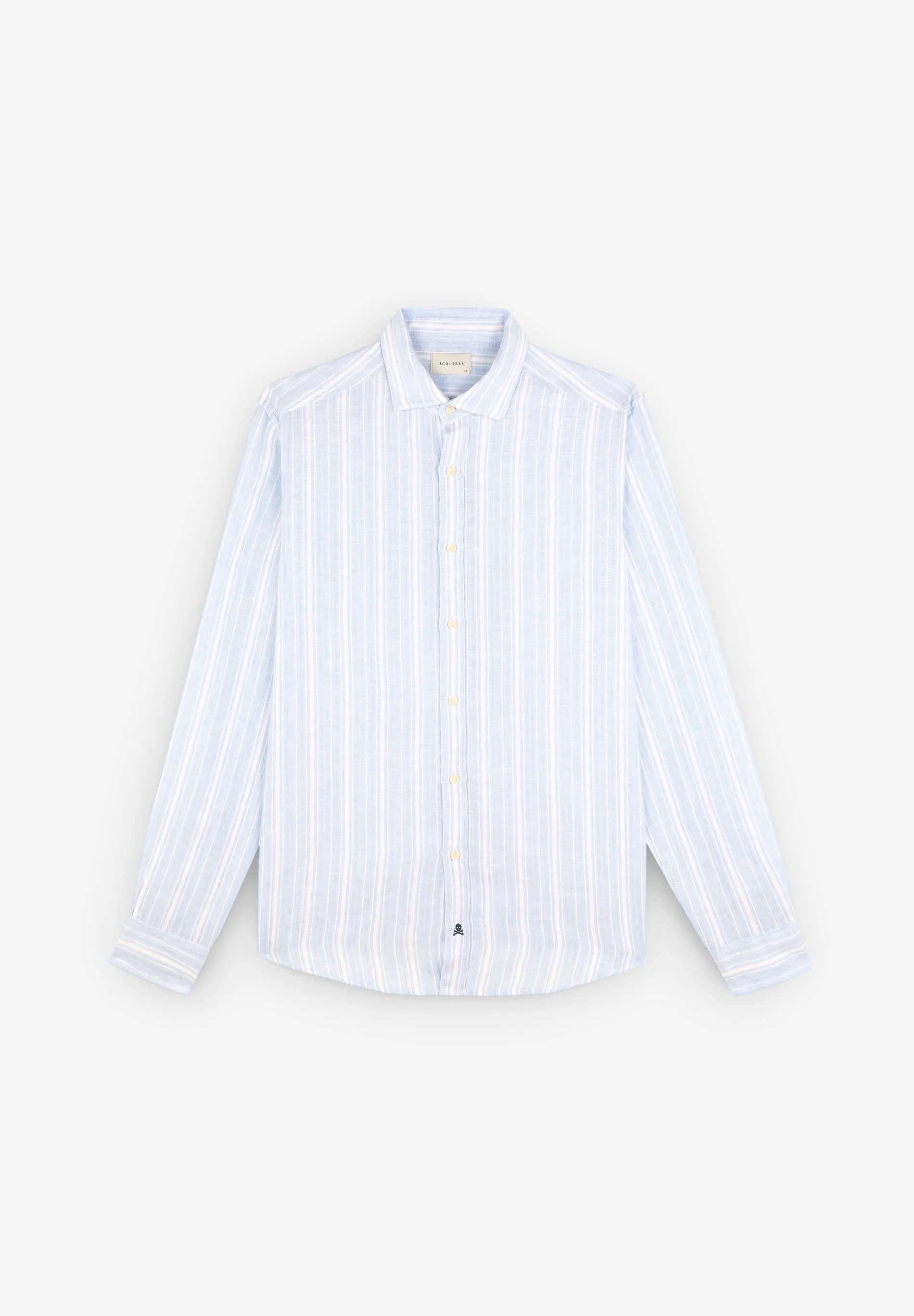 CAMISA PREMIUM LINO RAYAS SLIM