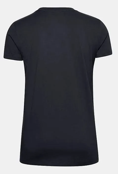 CAMISA UNDER ARMOUR SPORTSTYLE LOGO  BLACK/BLACK  WOMEN´S