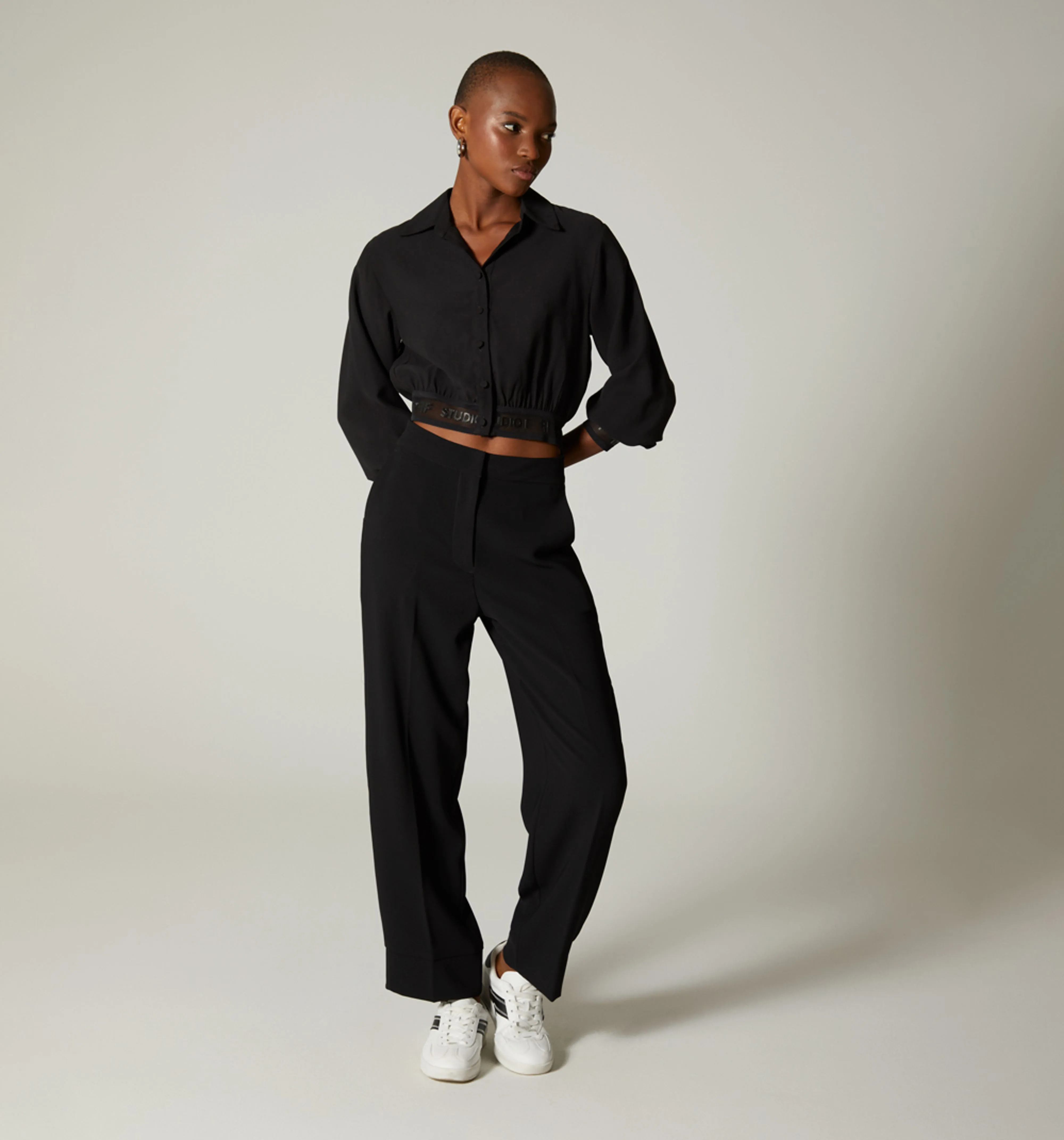 Camisera manga larga con elastico