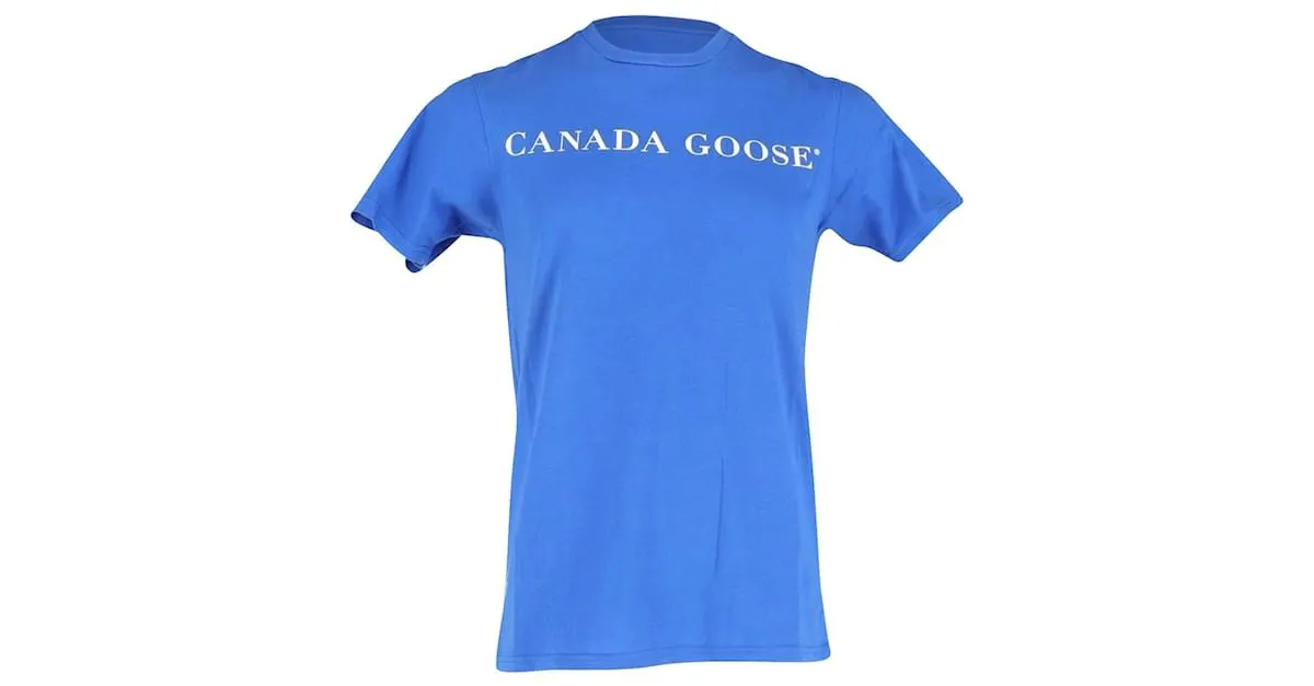 Camiseta Canada Goose Polar Bear de algodón azul 