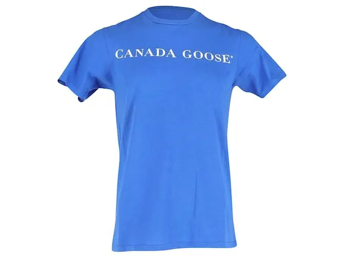 Camiseta Canada Goose Polar Bear de algodón azul 