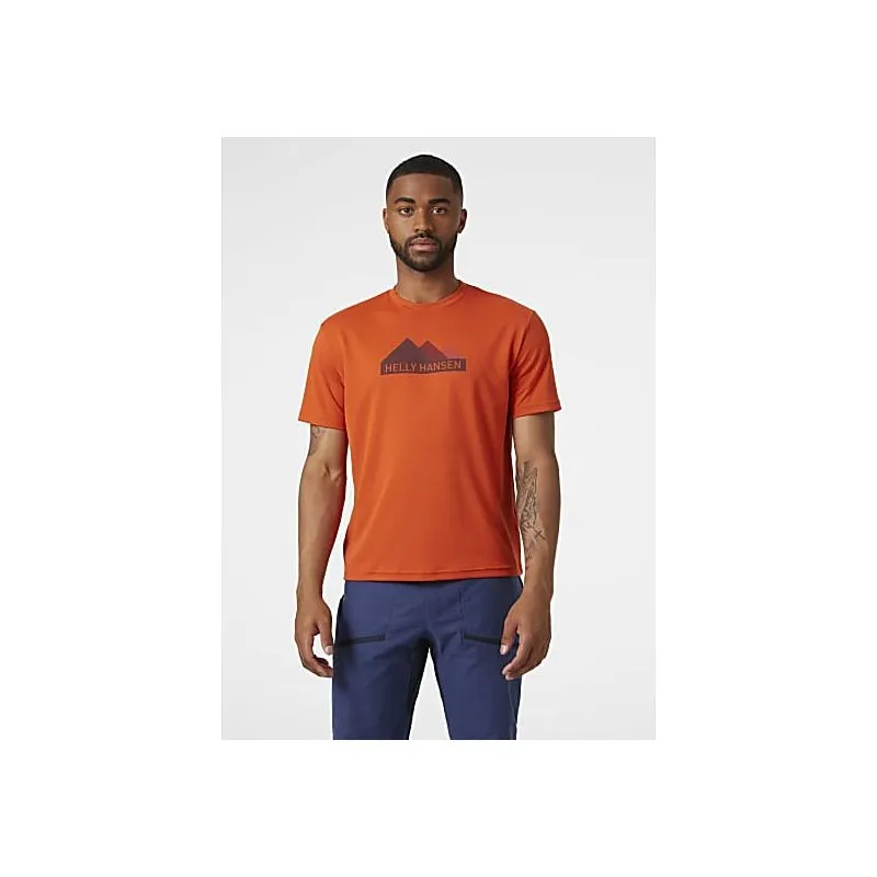 Camiseta Helly Hansen Camiseta HH Tech Graphic (Patrol Orange) hombre