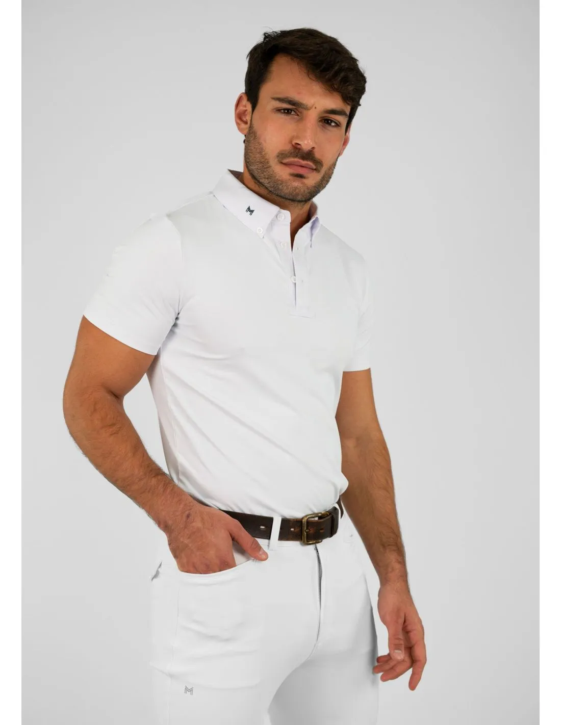 Camiseta Manga Corta Active de Competición White Maximilian