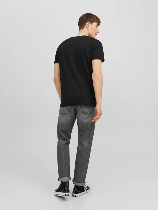 CAMISETA MANGA CORTA LOGO JJECORP NEGRO