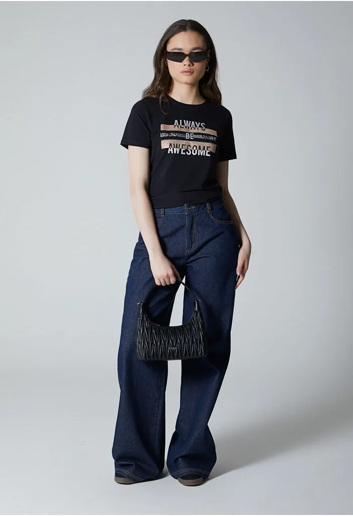 Camiseta manga corta para mujer estampad