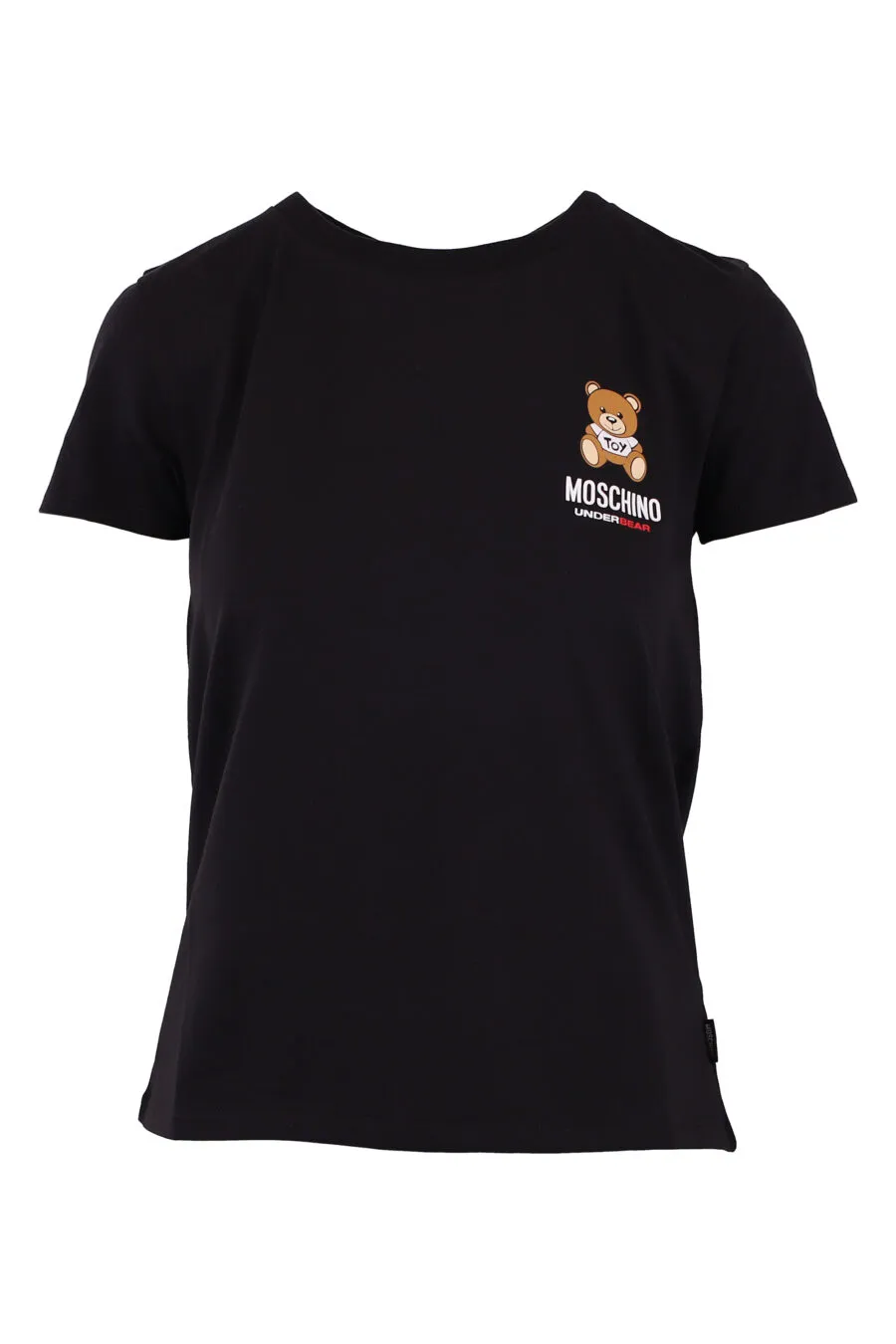 Camiseta negra con logo oso pequeño