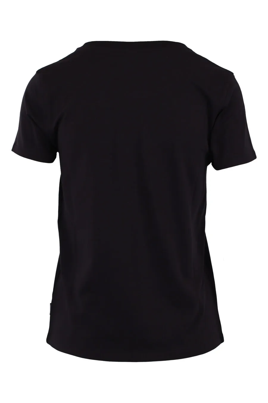 Camiseta negra con logo oso pequeño