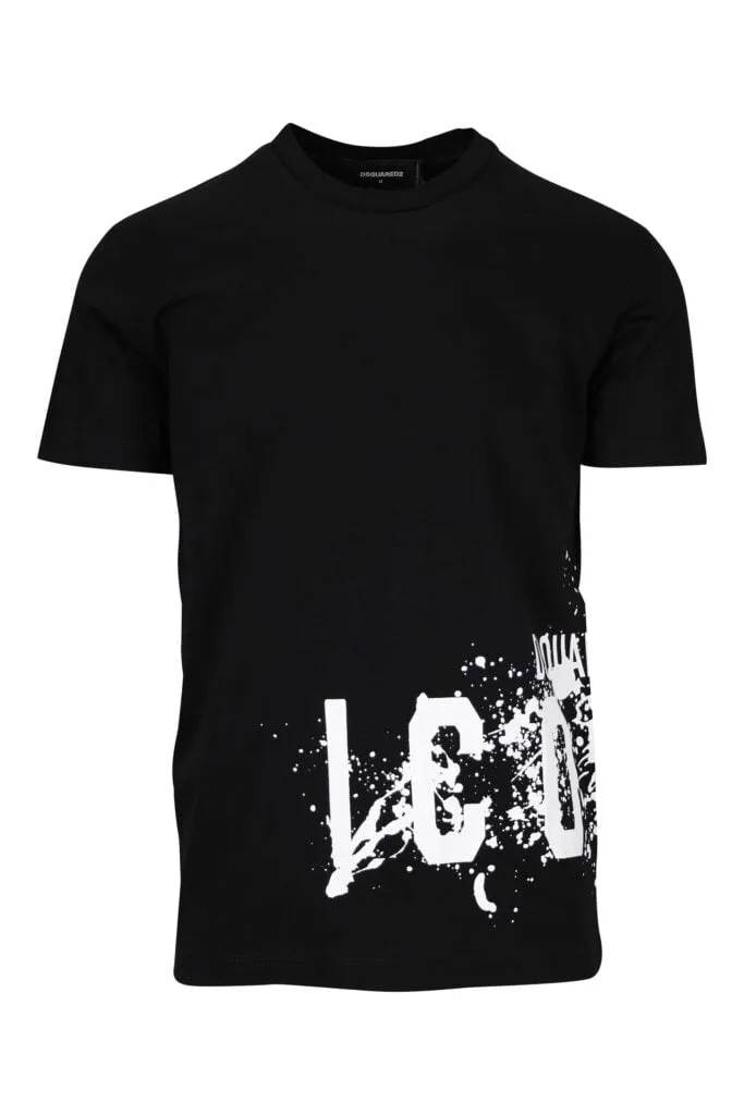 Camiseta negra con maxilogo 