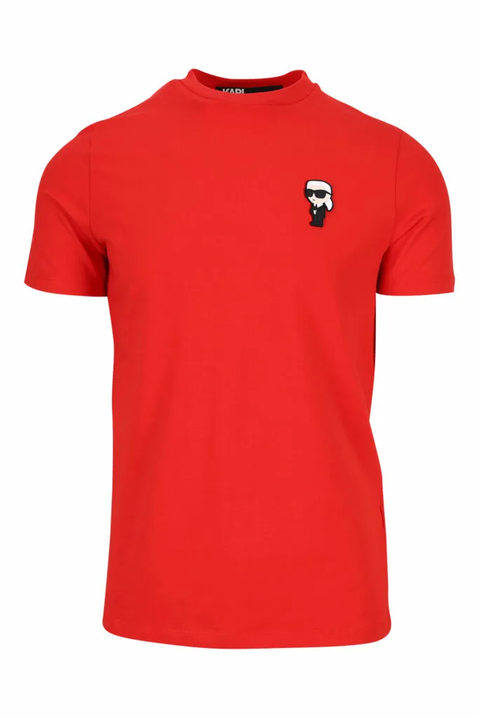 Camiseta roja con minilogo