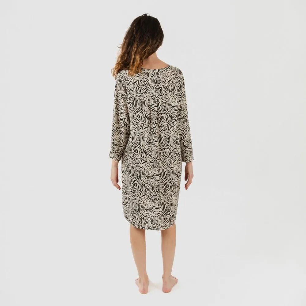 CAMISOLA VISCOSA SOLE BEIGE  NEGRO
