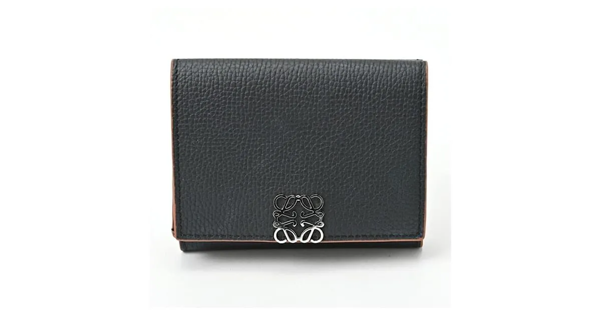 Cartera Trifold Anagram Loewe Negro 