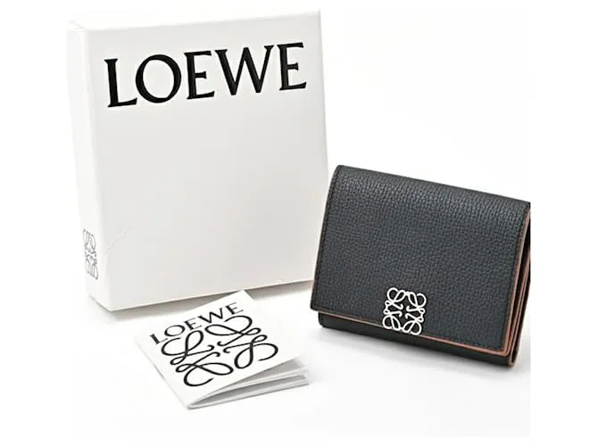 Cartera Trifold Anagram Loewe Negro 