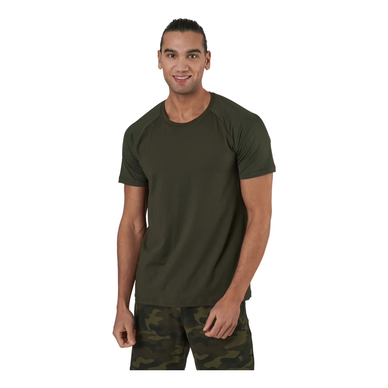 Casall M Structured Tee Forest Green