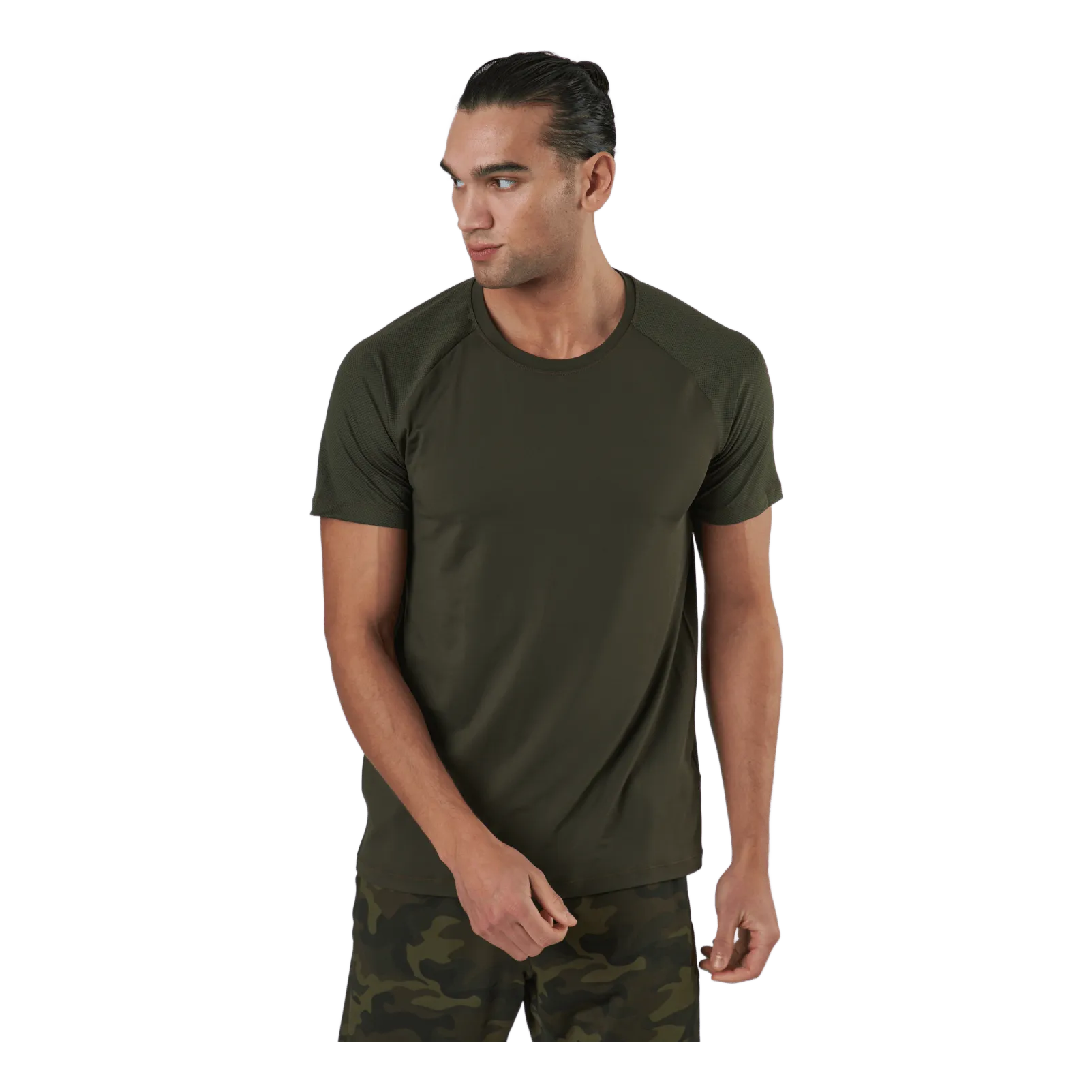 Casall M Structured Tee Forest Green